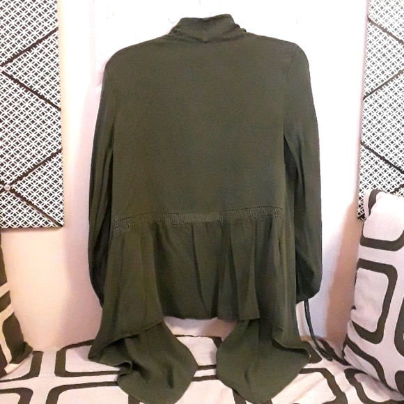 NWT Knox Rose Womens Cascade Sweater in Green - Picture 4 of 15